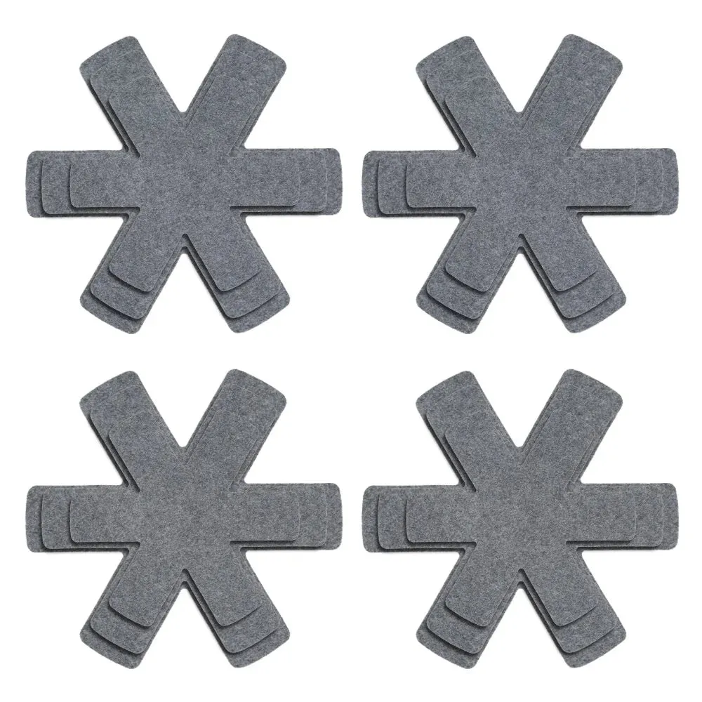 12-Piece Non-Woven Pot and Pan Protectors – 3 Sizes for Safe Cookware Storage