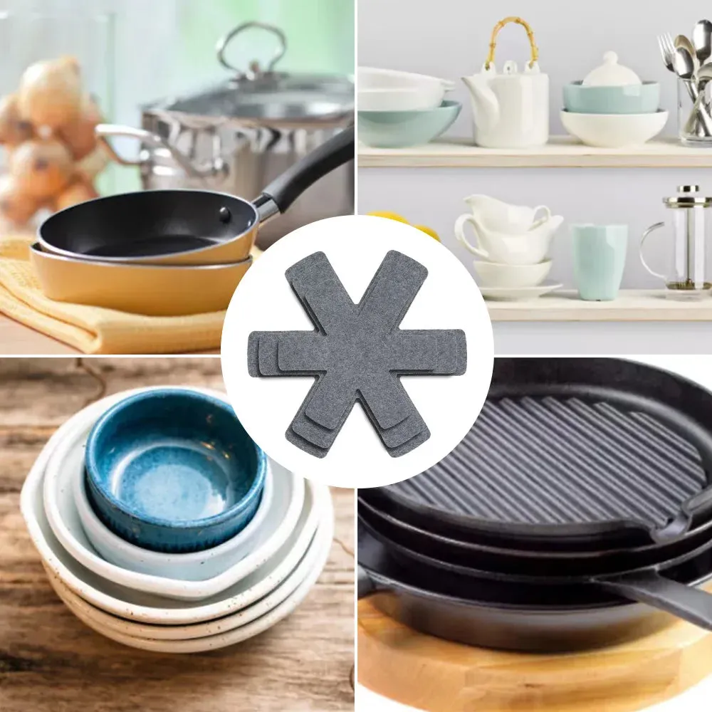 12-Piece Non-Woven Pot and Pan Protectors – 3 Sizes for Safe Cookware Storage