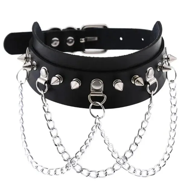 1Pc Y2K Women Cosplay and Gothic Chokers