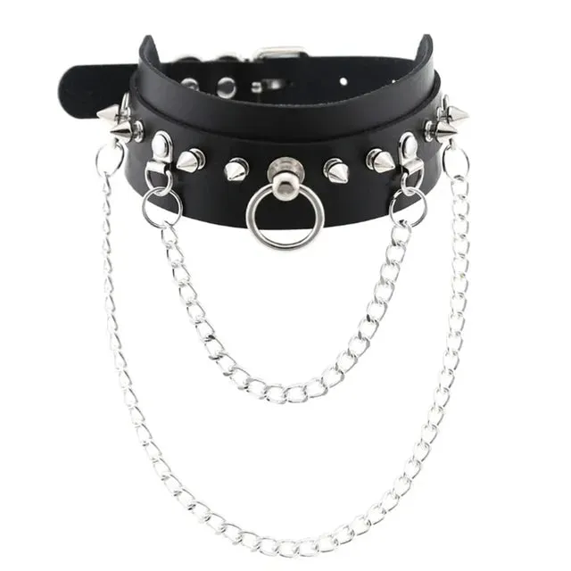 1Pc Y2K Women Cosplay and Gothic Chokers