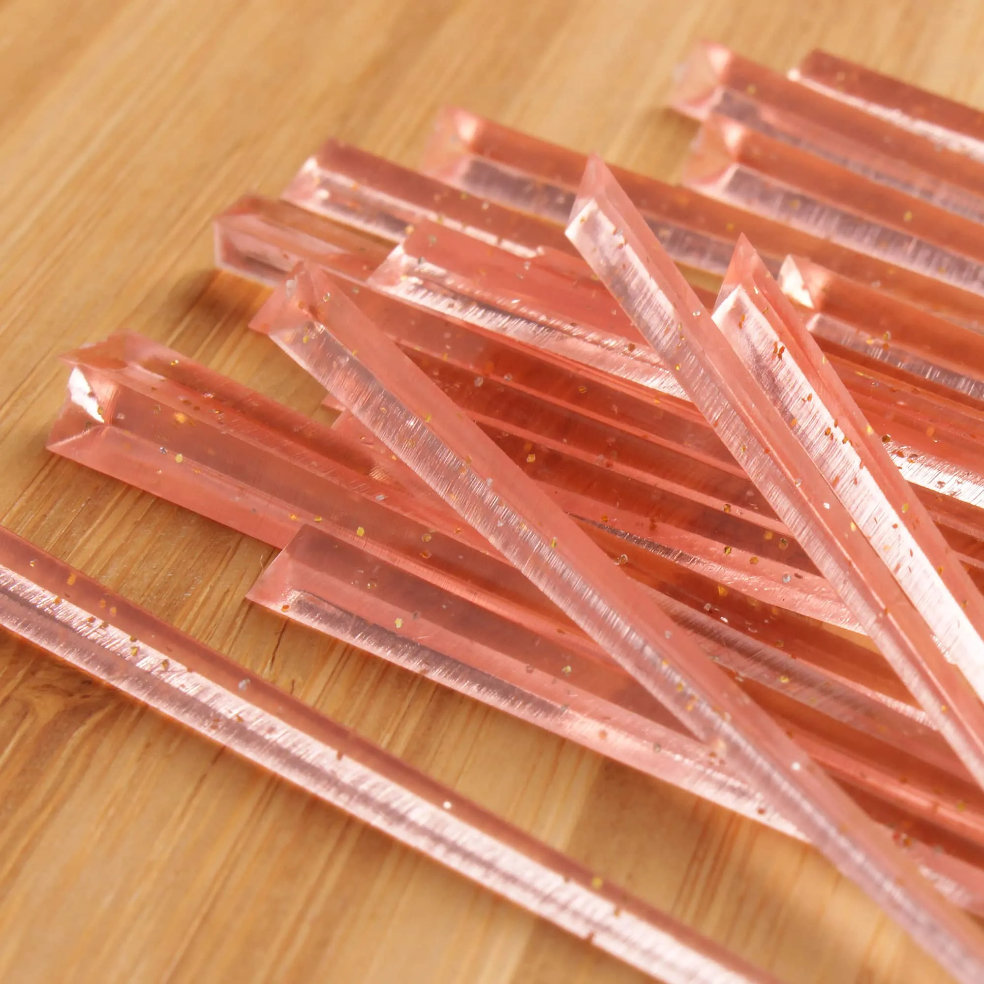 3.5" Triangular Prism Plastic Cocktail Picks