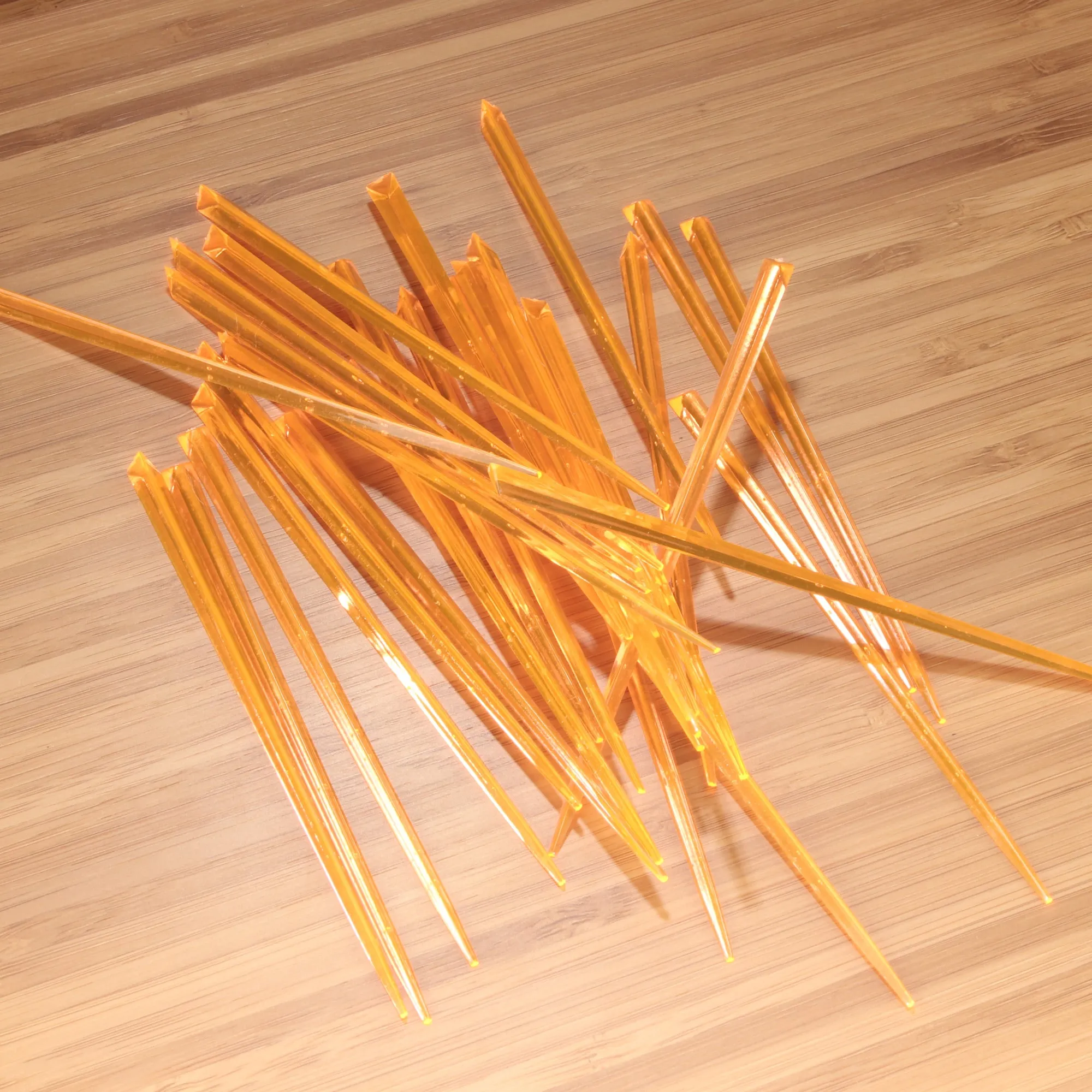 3.5" Triangular Prism Plastic Cocktail Picks