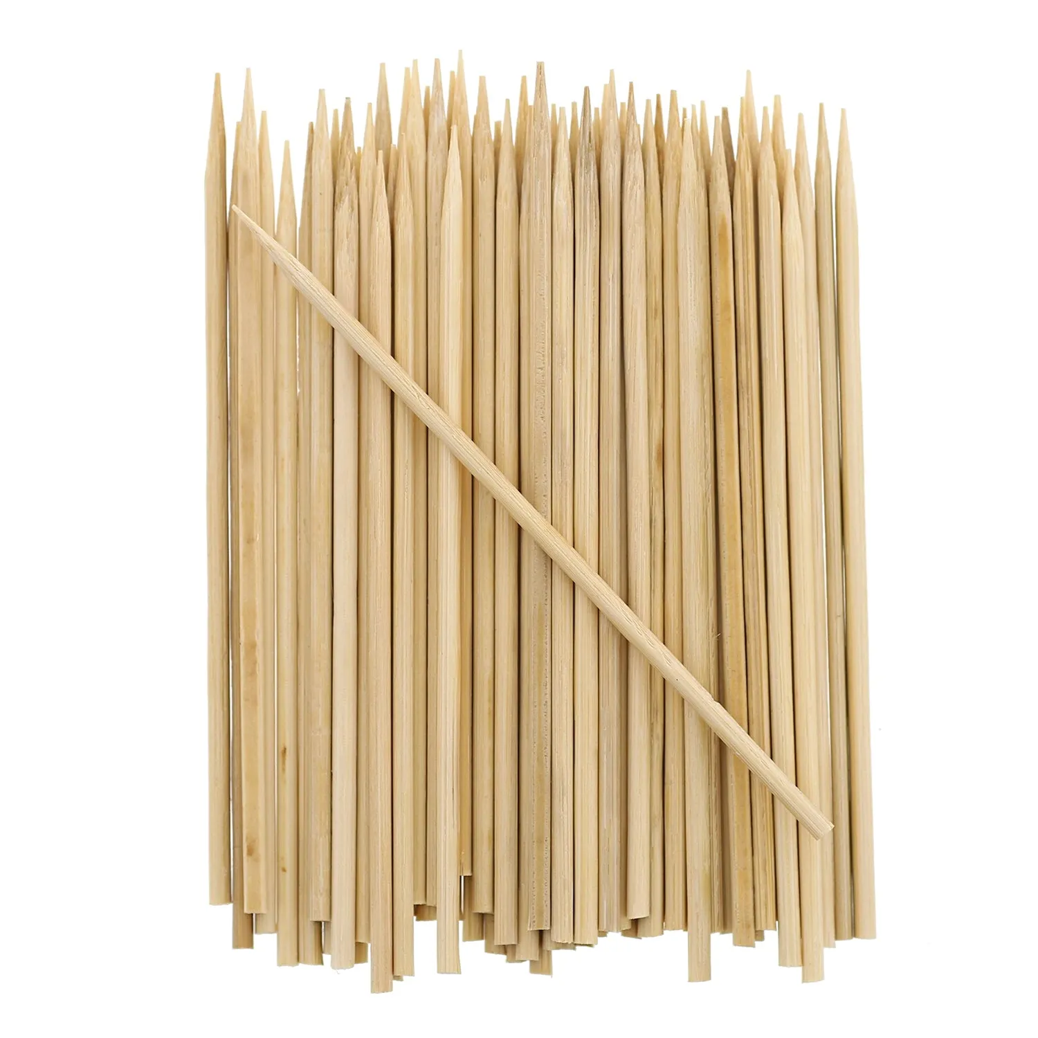 4" Round Bamboo Skewers, Case of 19,200