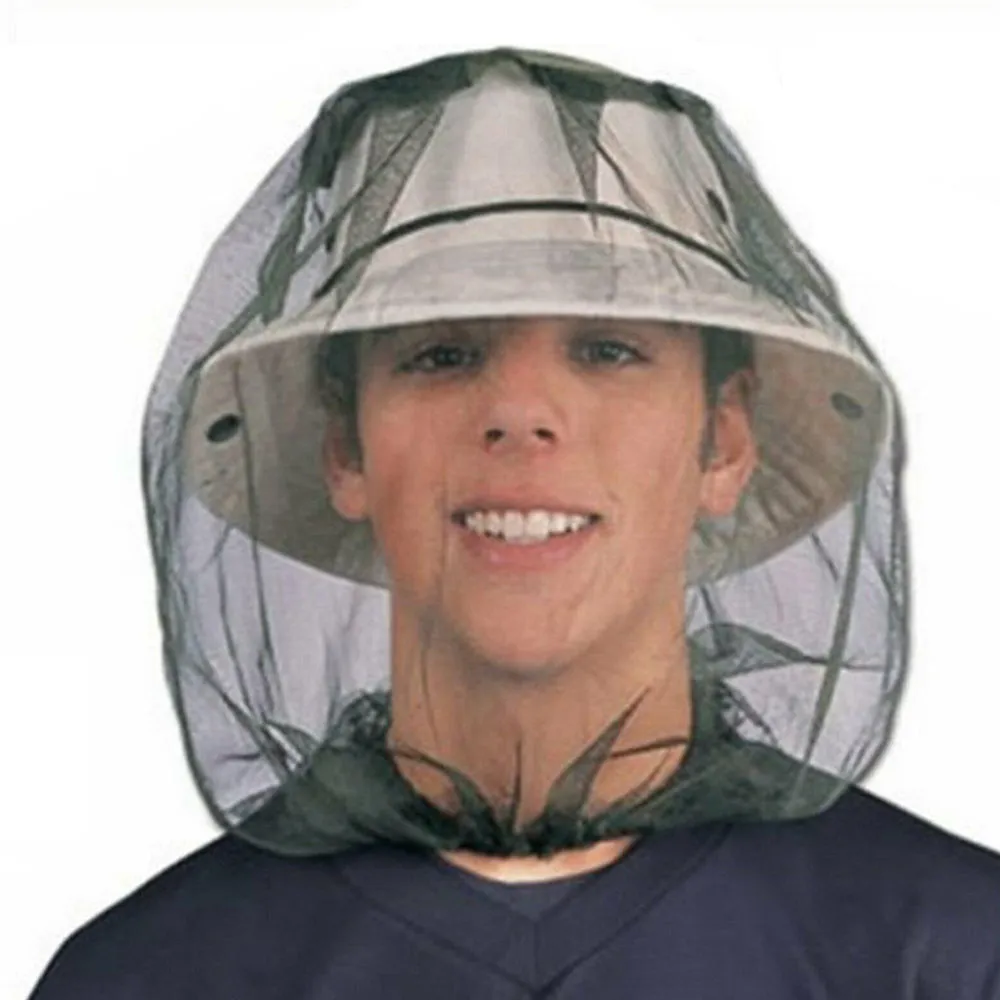 5Pcs Outdoor Head Face Protector Hat | Cap for Bee Insect Mosquito Net Mesh Headgear