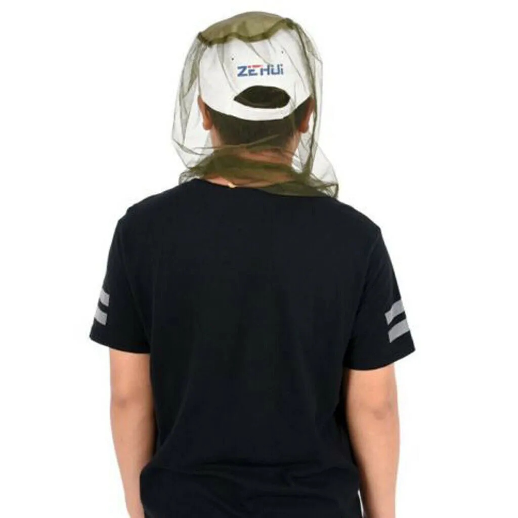 5Pcs Outdoor Head Face Protector Hat | Cap for Bee Insect Mosquito Net Mesh Headgear