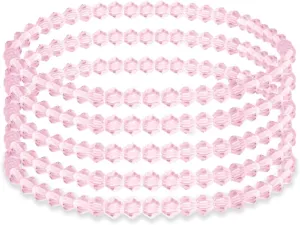 5Pcs Stretch Crystals Beaded Birthstone Bracelets for Women Dainty Handmade Crystal Stackable Bracelet Birth Stone Bracelets To Daughter Mom Birthday Unique Jewelry Gifts
