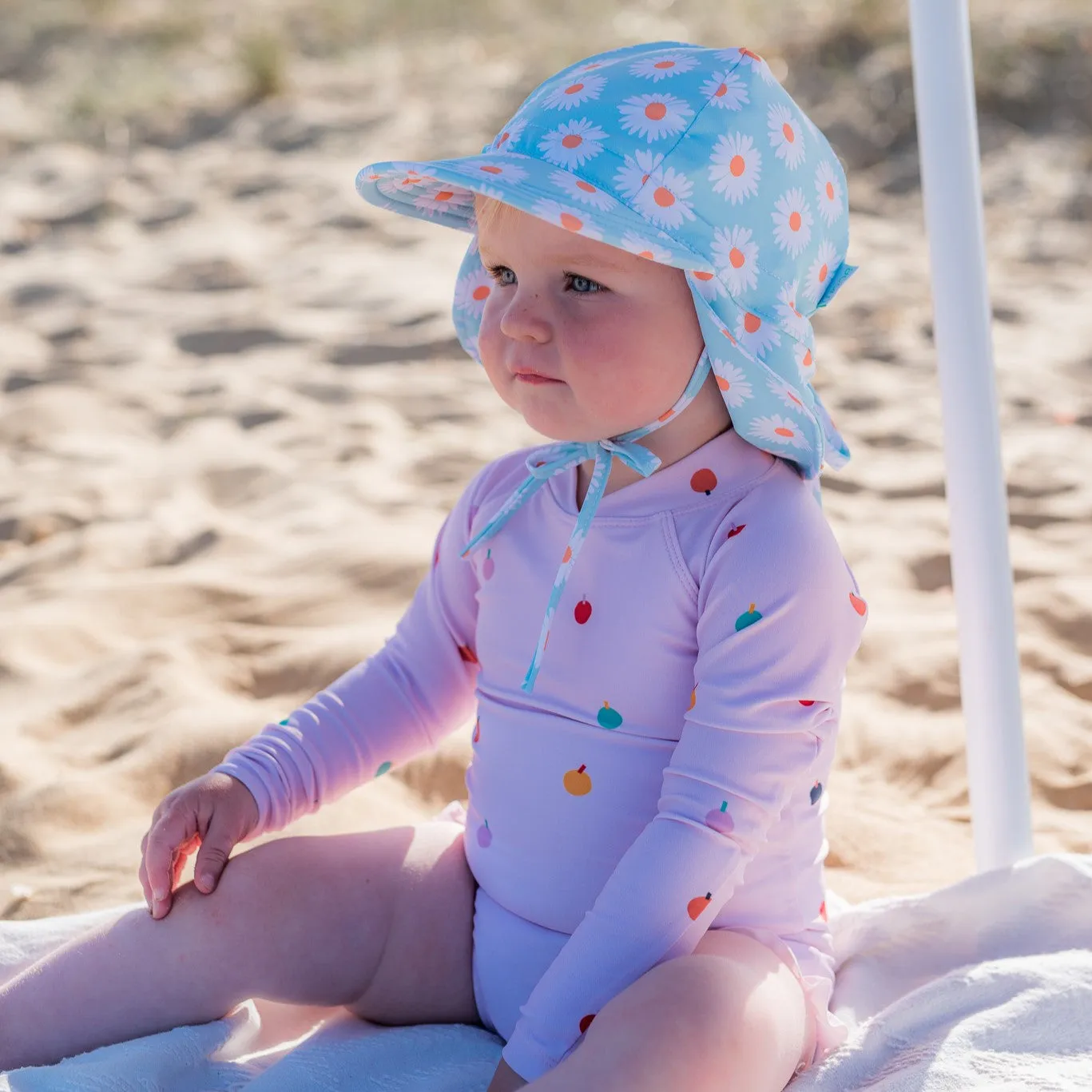 Acorn Kids: Daisy Swim Flap Cap Turquoise