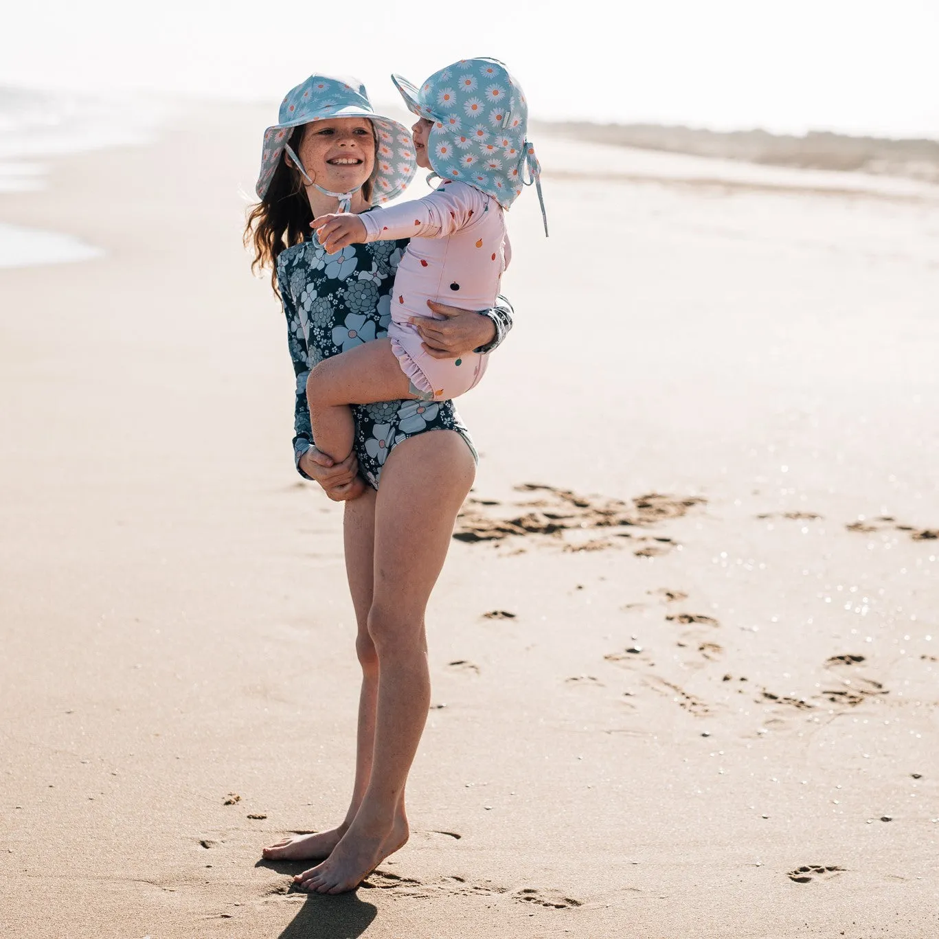 Acorn Kids: Daisy Swim Flap Cap Turquoise