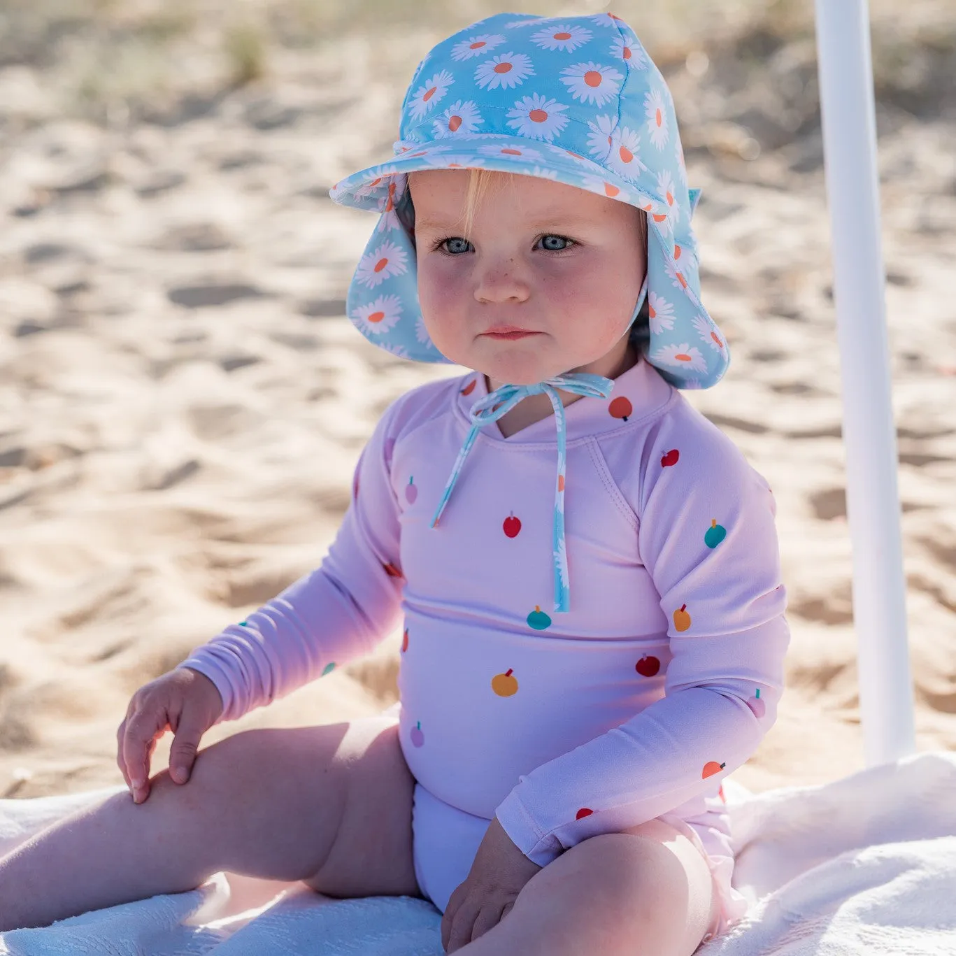 Acorn Kids: Daisy Swim Flap Cap Turquoise
