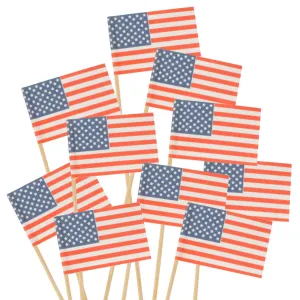 American USA Flag Cocktail Appetizers Party Picks