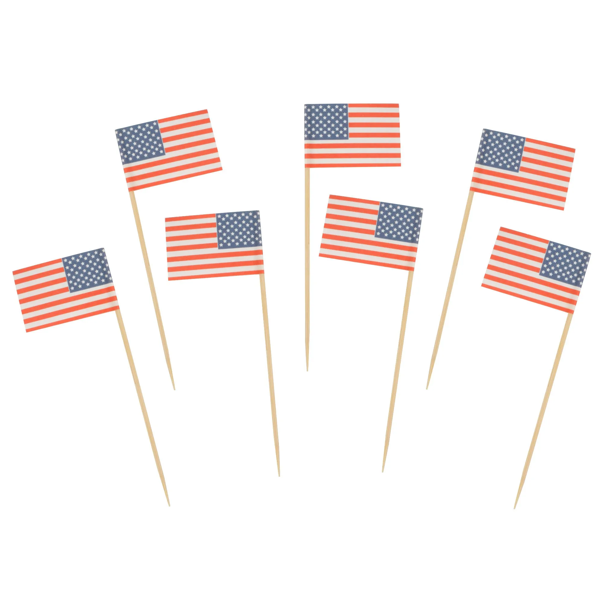 American USA Flag Cocktail Appetizers Party Picks