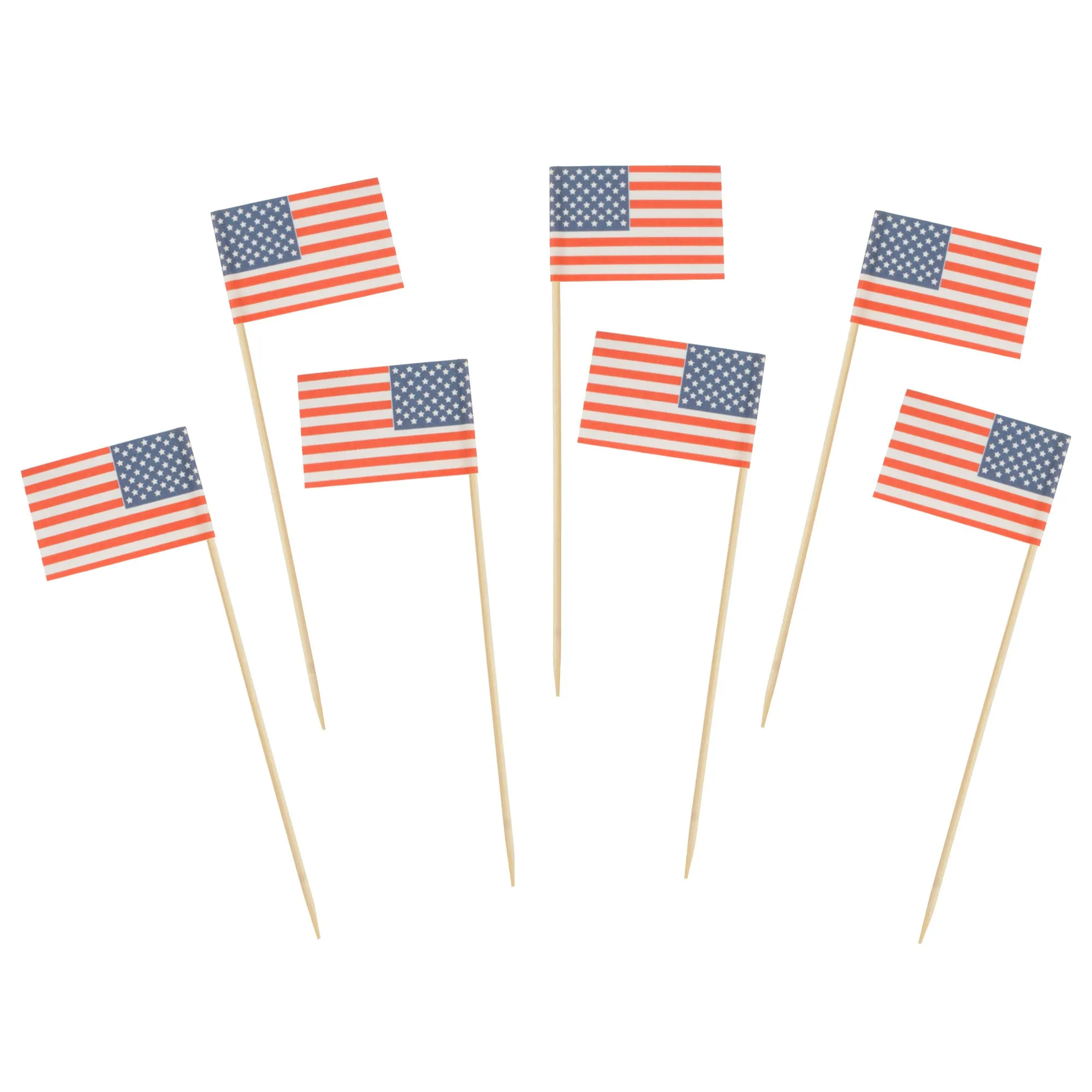 American USA Flag Cocktail Appetizers Party Picks
