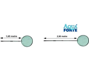 AquaForte 80cm Dia Net with 1.6mtr - 3mtr Telescopic handle