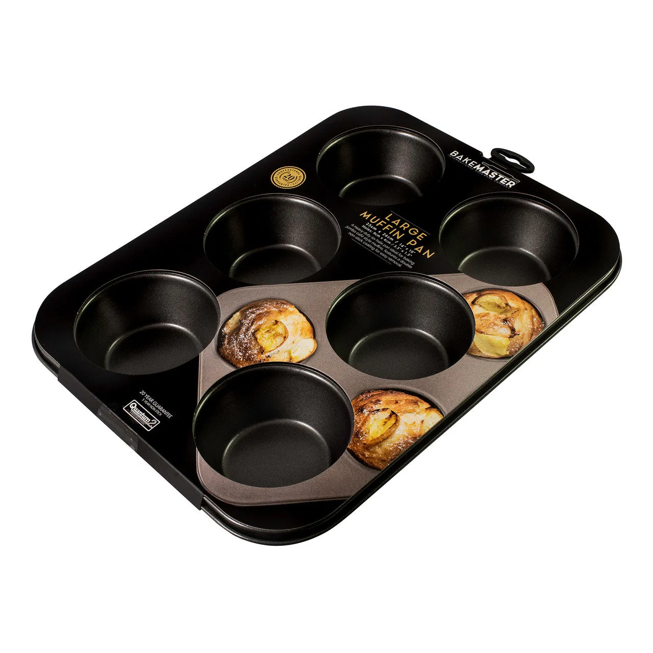 Bakemaster - 6 Cup Large Muffin Pan 35x26/9x4cm Non-stick