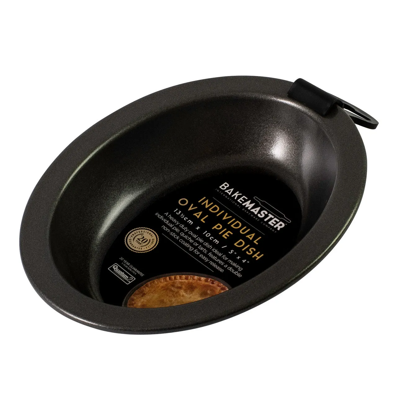 Bakemaster - individual Oval Pie Dish 13.5x10x3cm Non-stick
