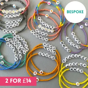 Bespoke Colourful Bead Bracelet