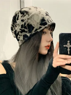 Bjlxn - Normcore Keep Warm Tie-Dyed Hats&Caps