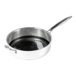 Black Cube Revolutionary Stainless Steel Non-Stick Sauté Pan with Lid - 5 Quart