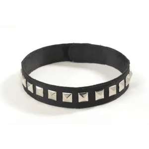 Black Studded Velcro Choker