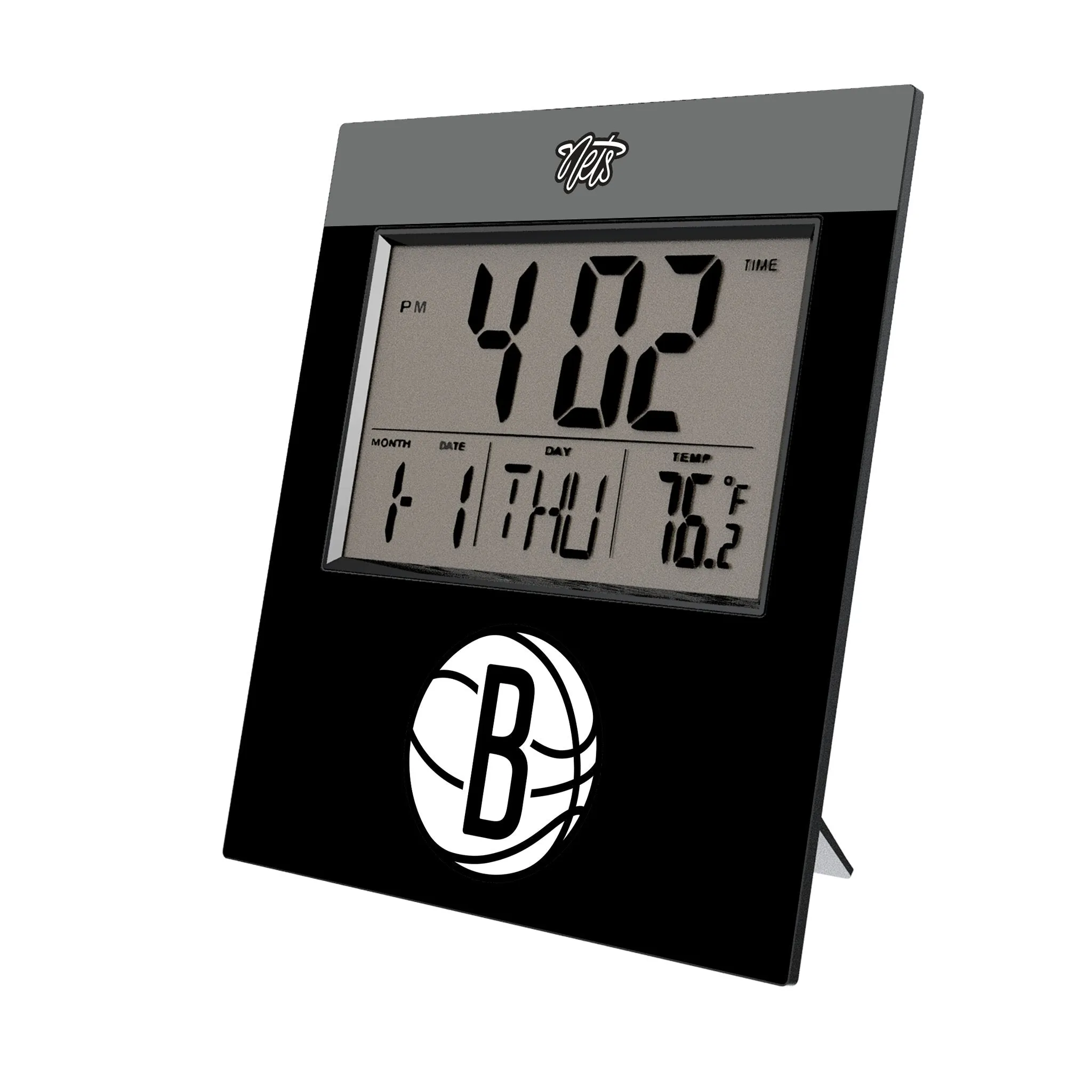 Brooklyn Nets Color Block Wall Clock