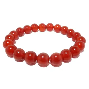Carnelian Bracelet Blazing Sun Red Orange Stones