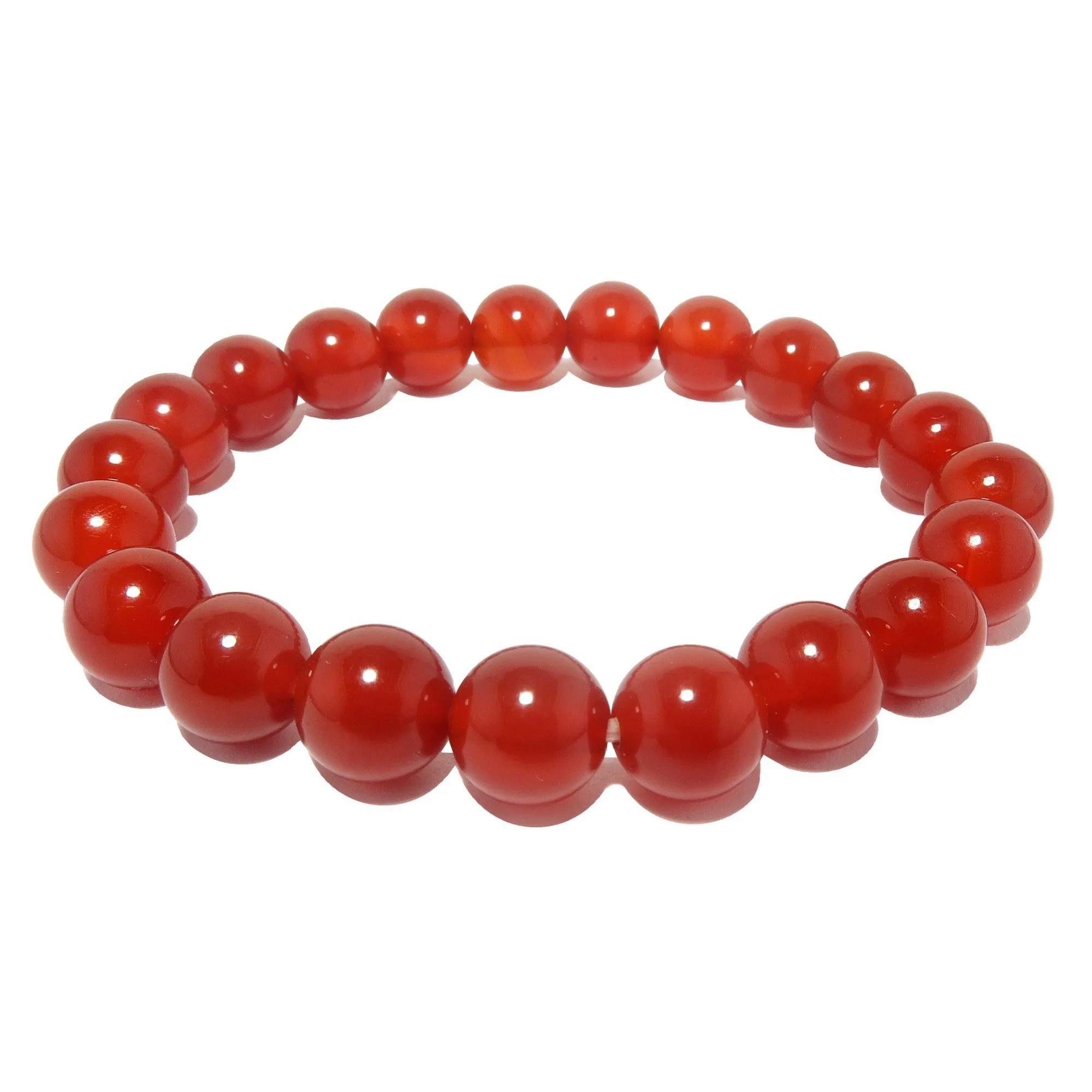 Carnelian Bracelet Blazing Sun Red Orange Stones