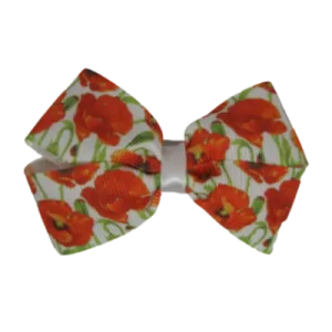 Cherish Hair Bow - Poppy 7.5cm