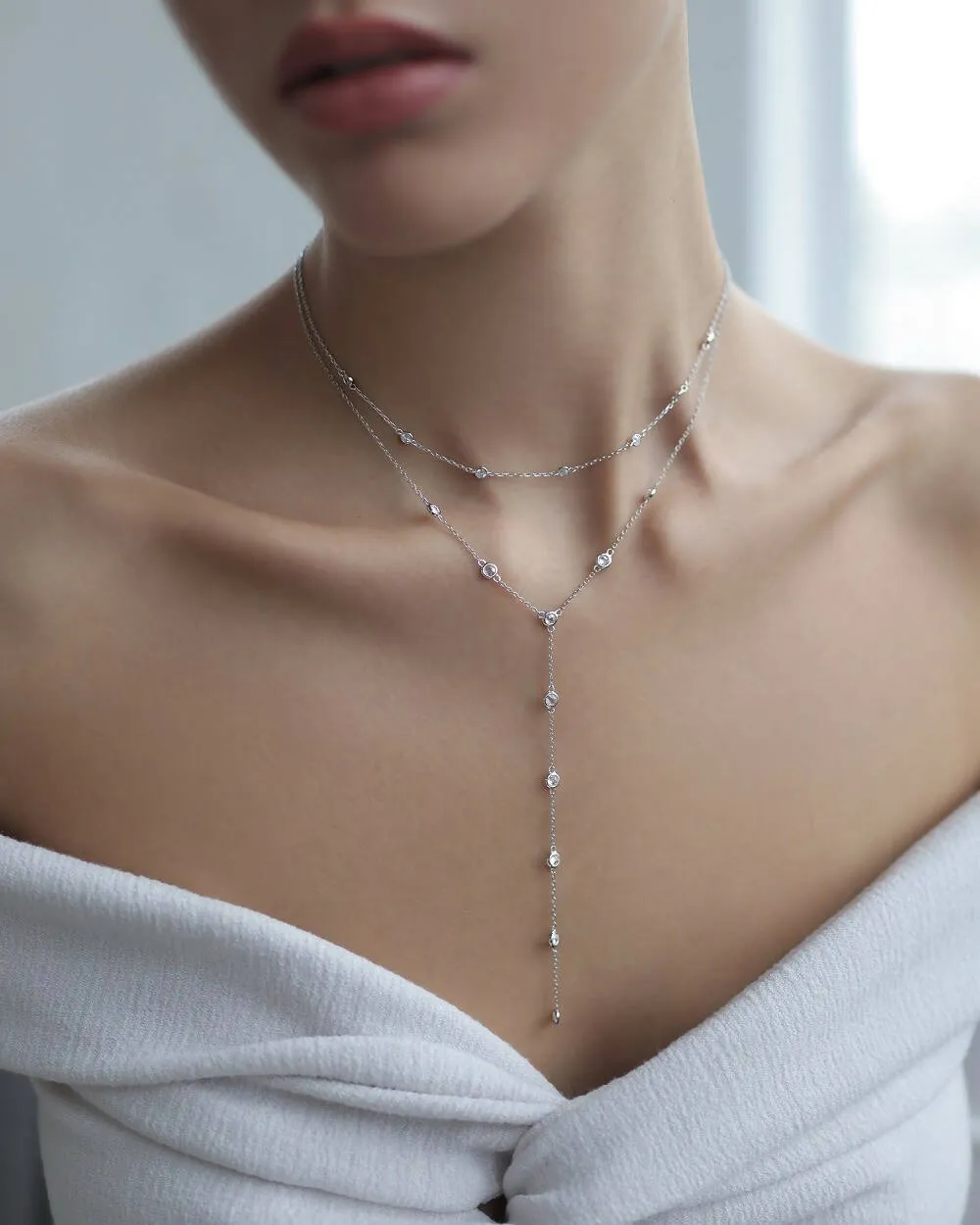 Choker necklace Dots