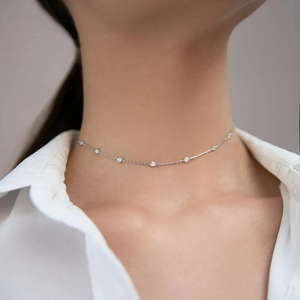Choker necklace Dots