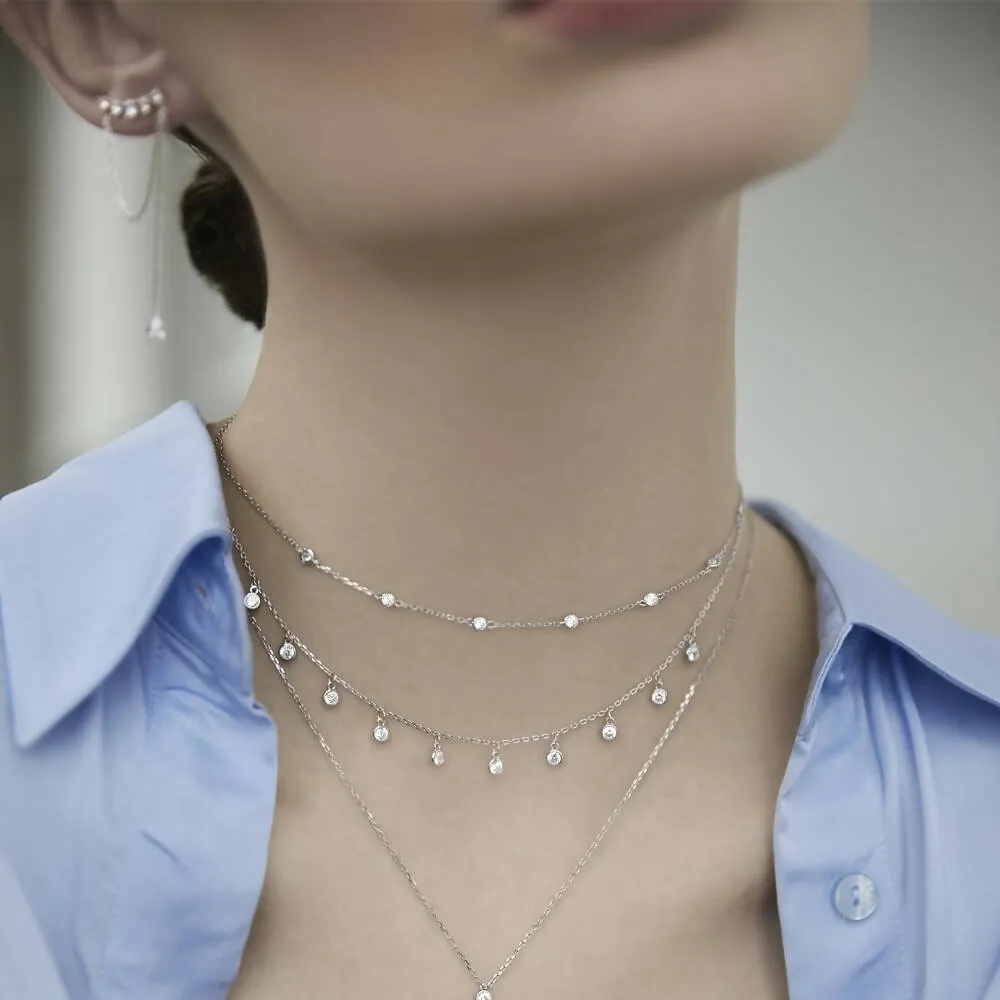 Choker necklace Dots