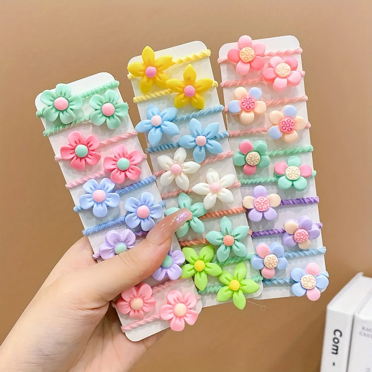 Cute Flower Hair Bands Colorful Ties for Girls Perfect Gift