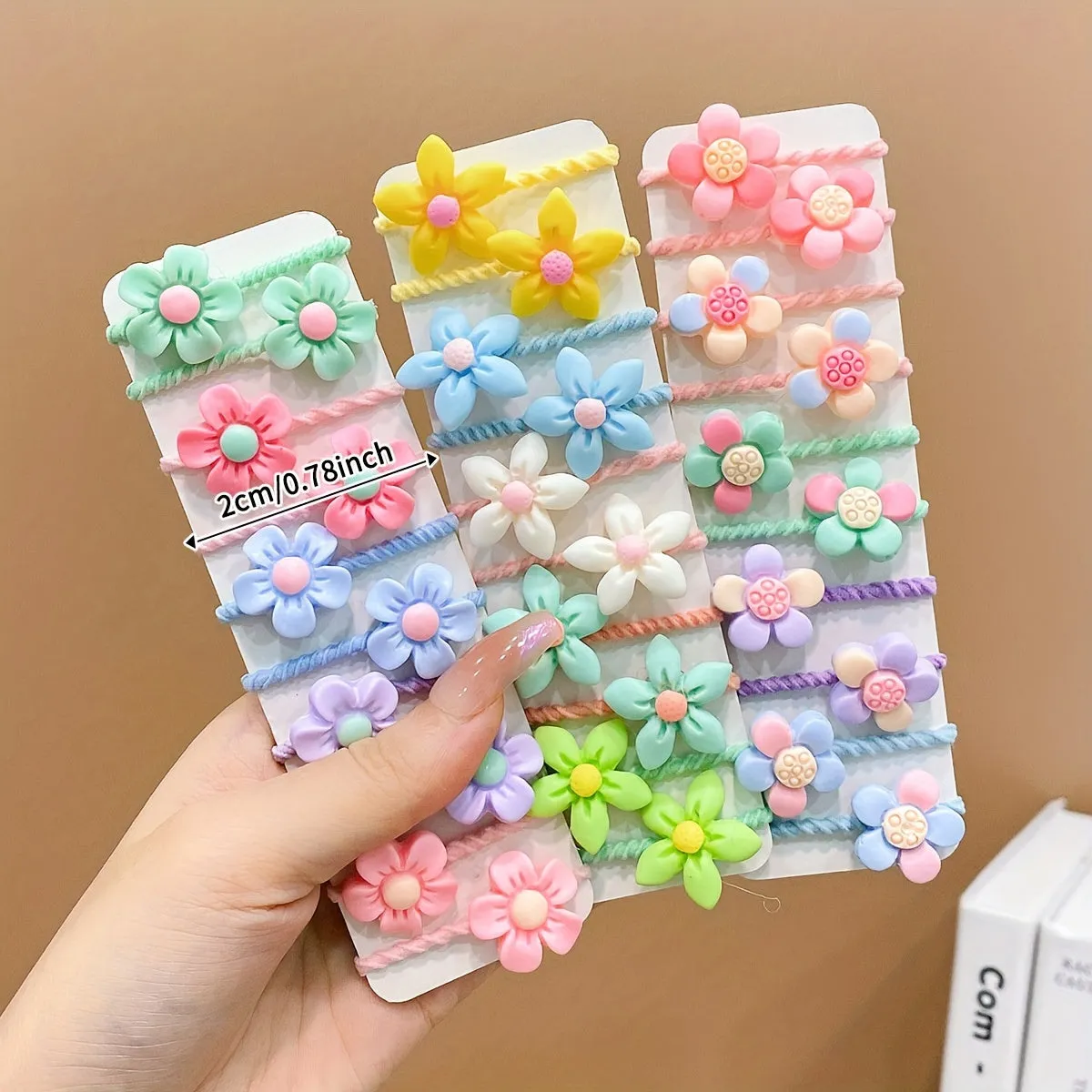 Cute Flower Hair Bands Colorful Ties for Girls Perfect Gift