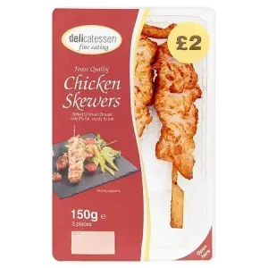 Delicatessen Fine Eating 3 Chicken Skewers 150g