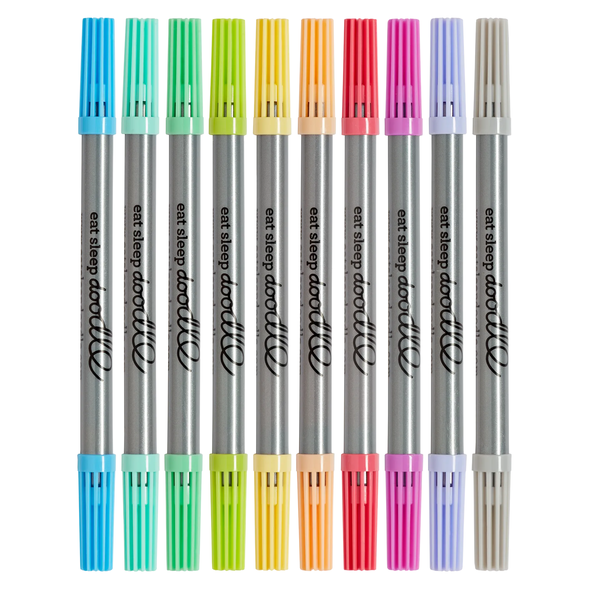 doodle wash-out marker set of 10: pastel edition