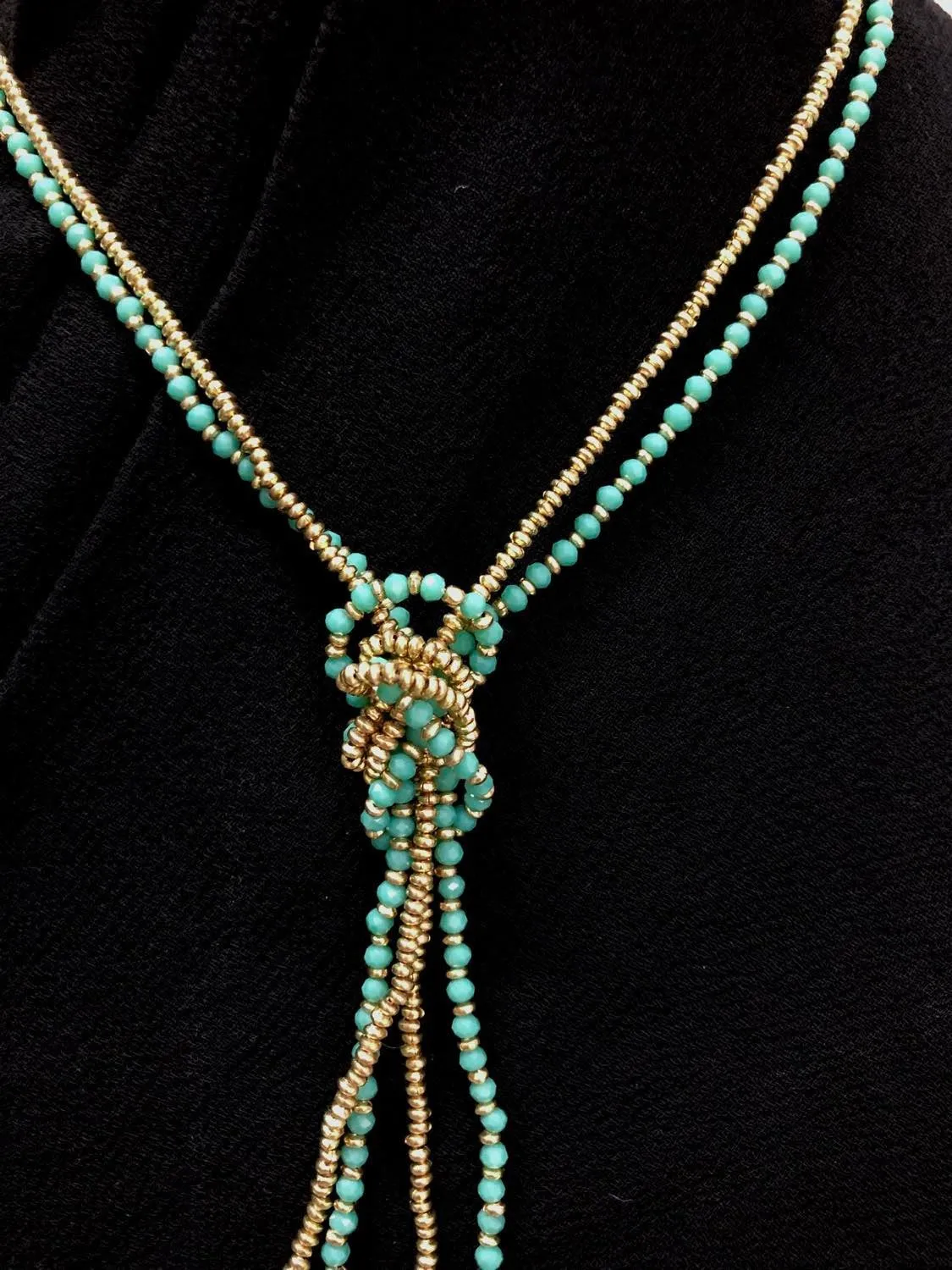 Double Strand Stone Necklace