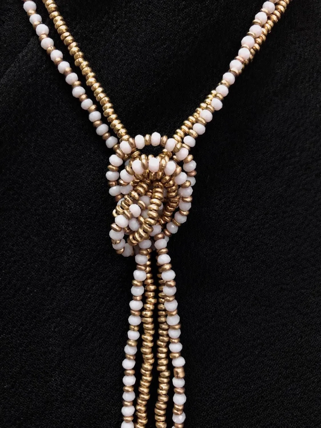 Double Strand Stone Necklace