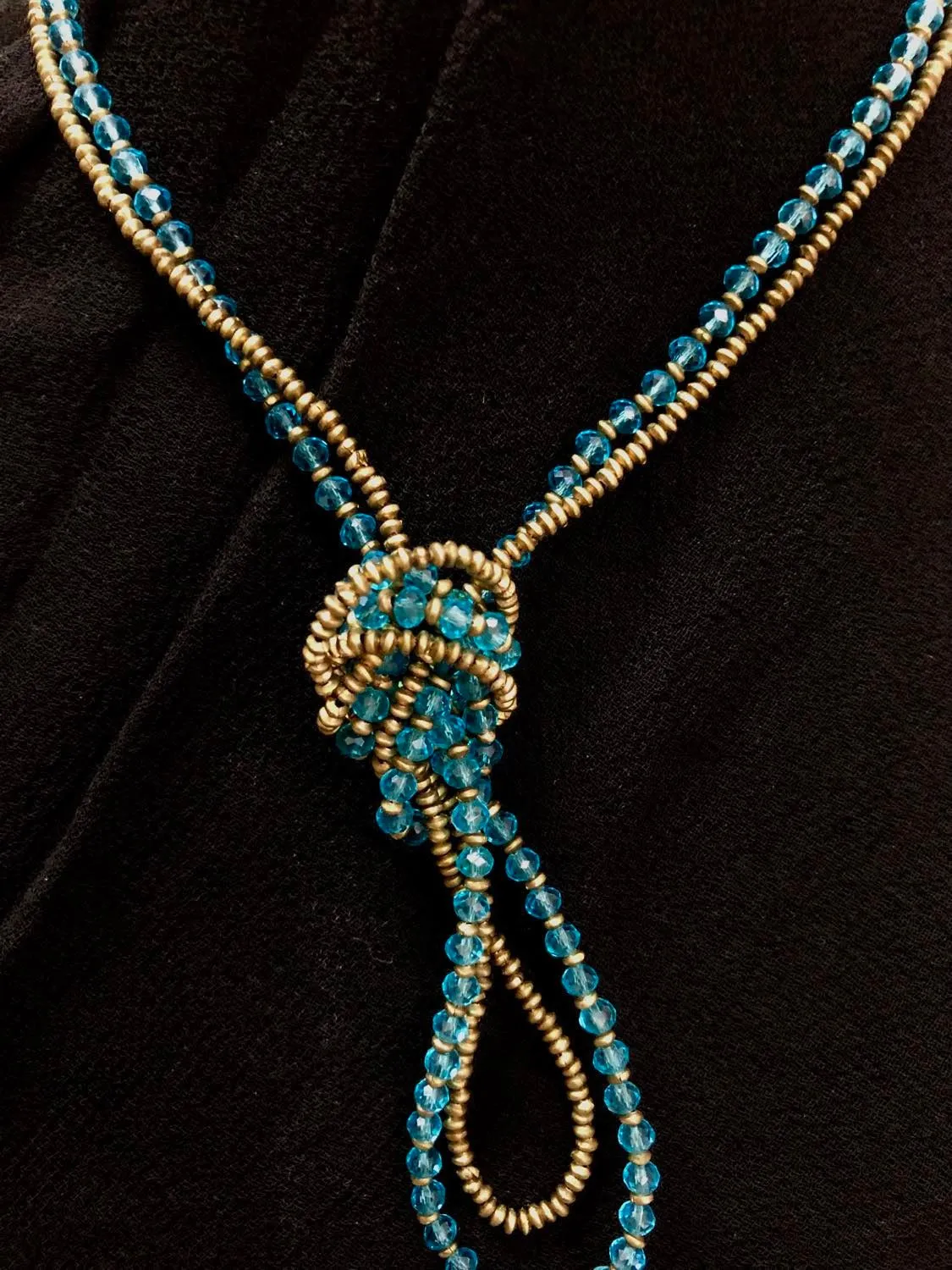 Double Strand Stone Necklace