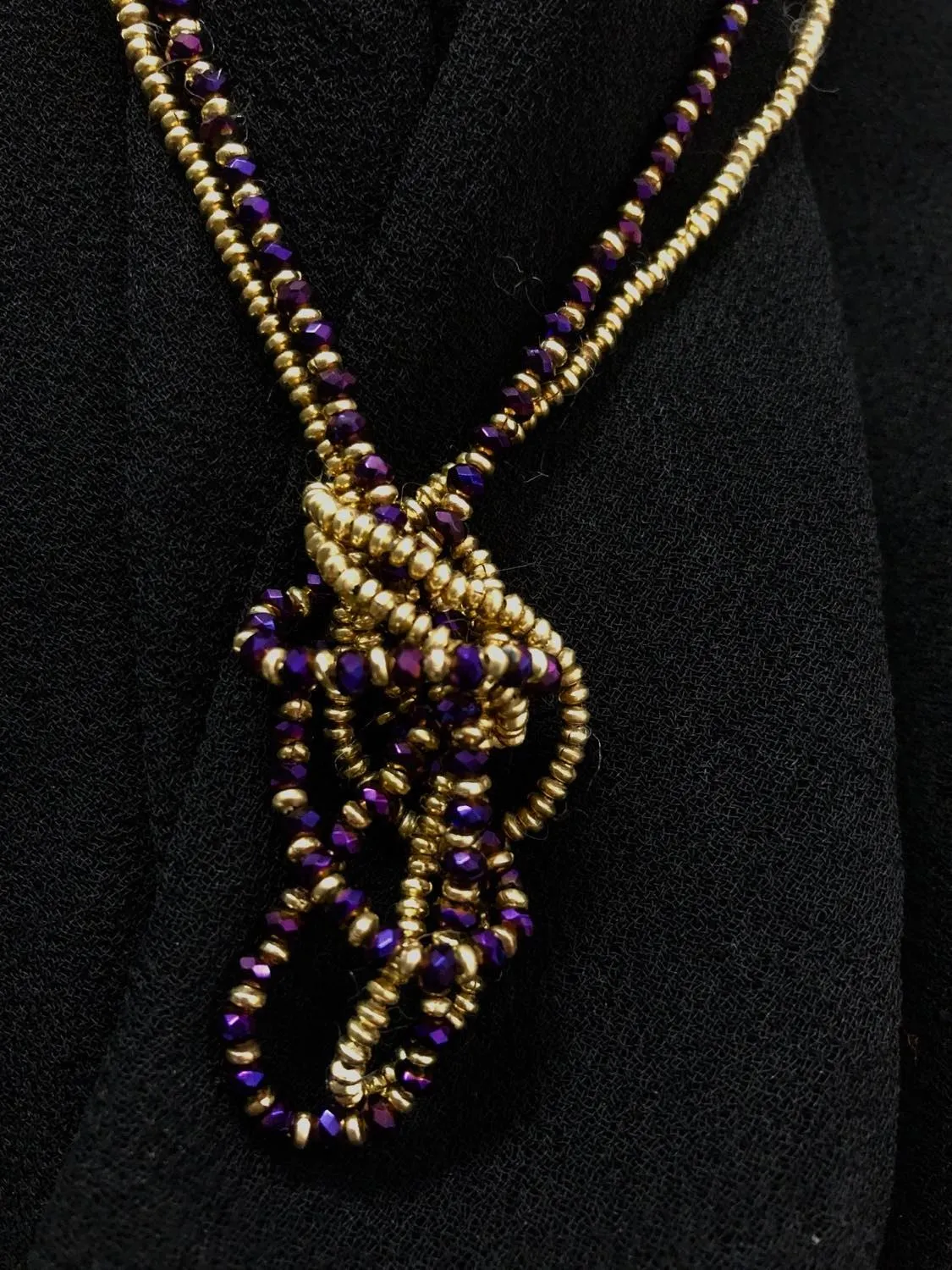 Double Strand Stone Necklace