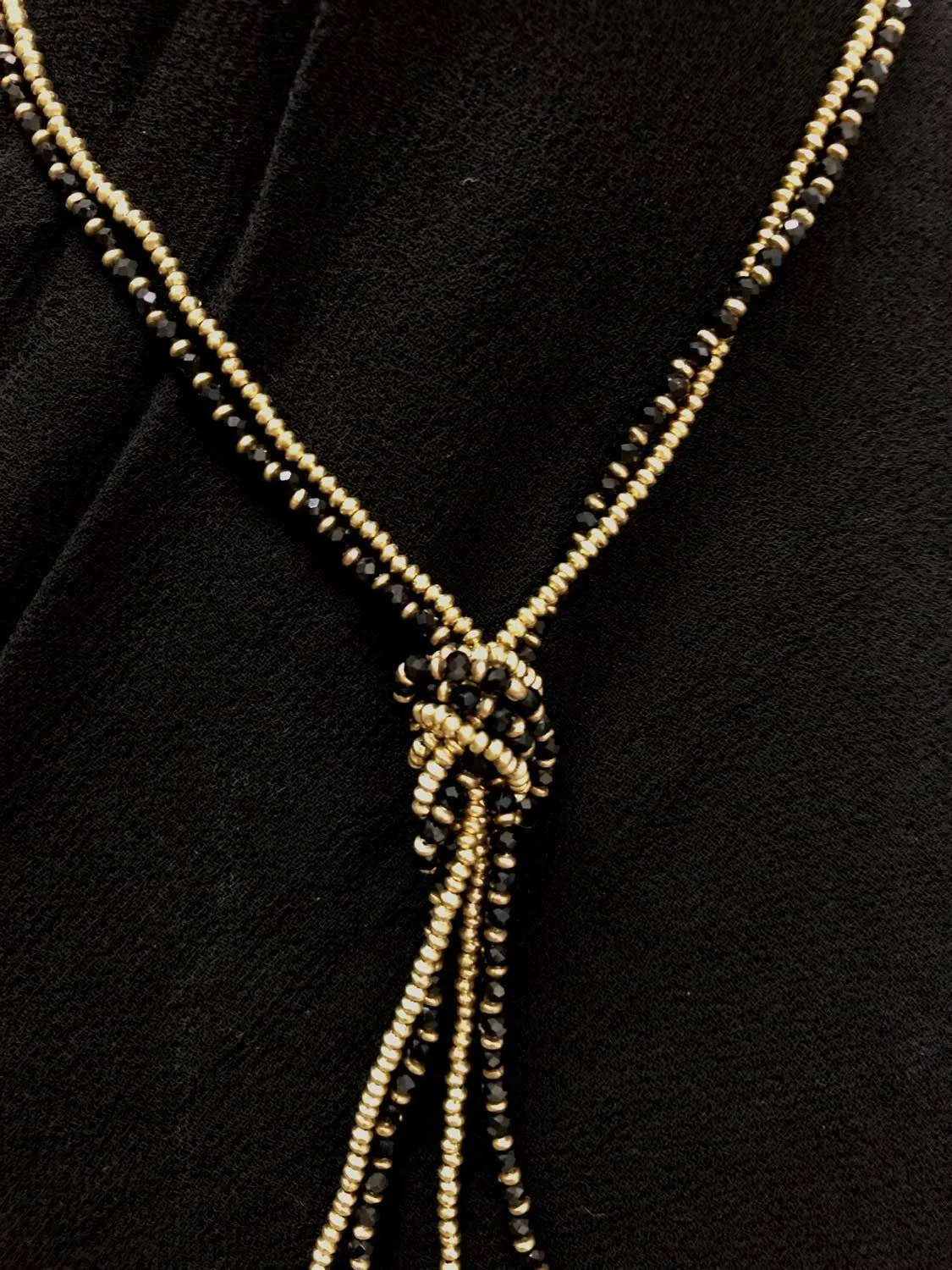 Double Strand Stone Necklace