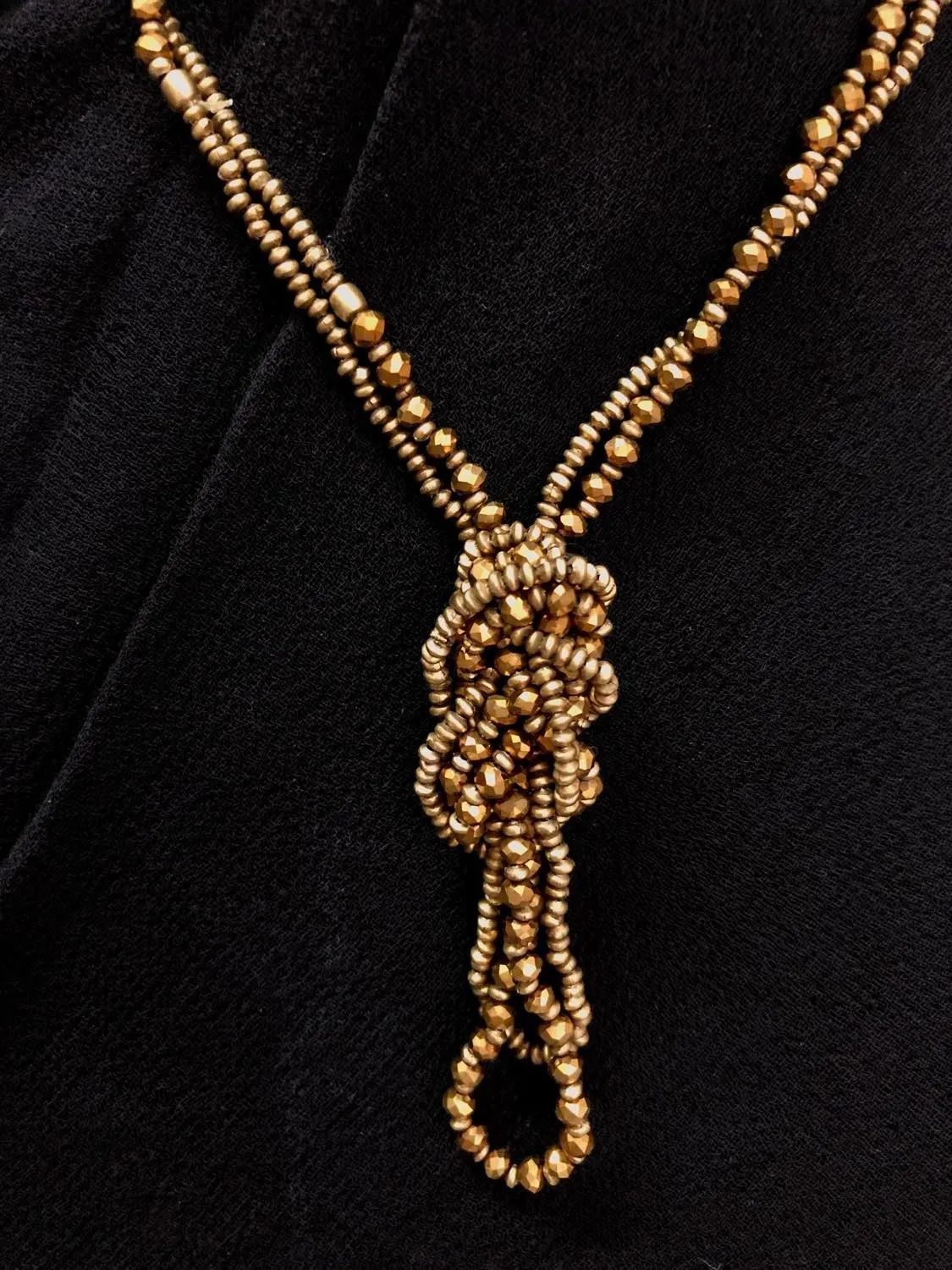 Double Strand Stone Necklace