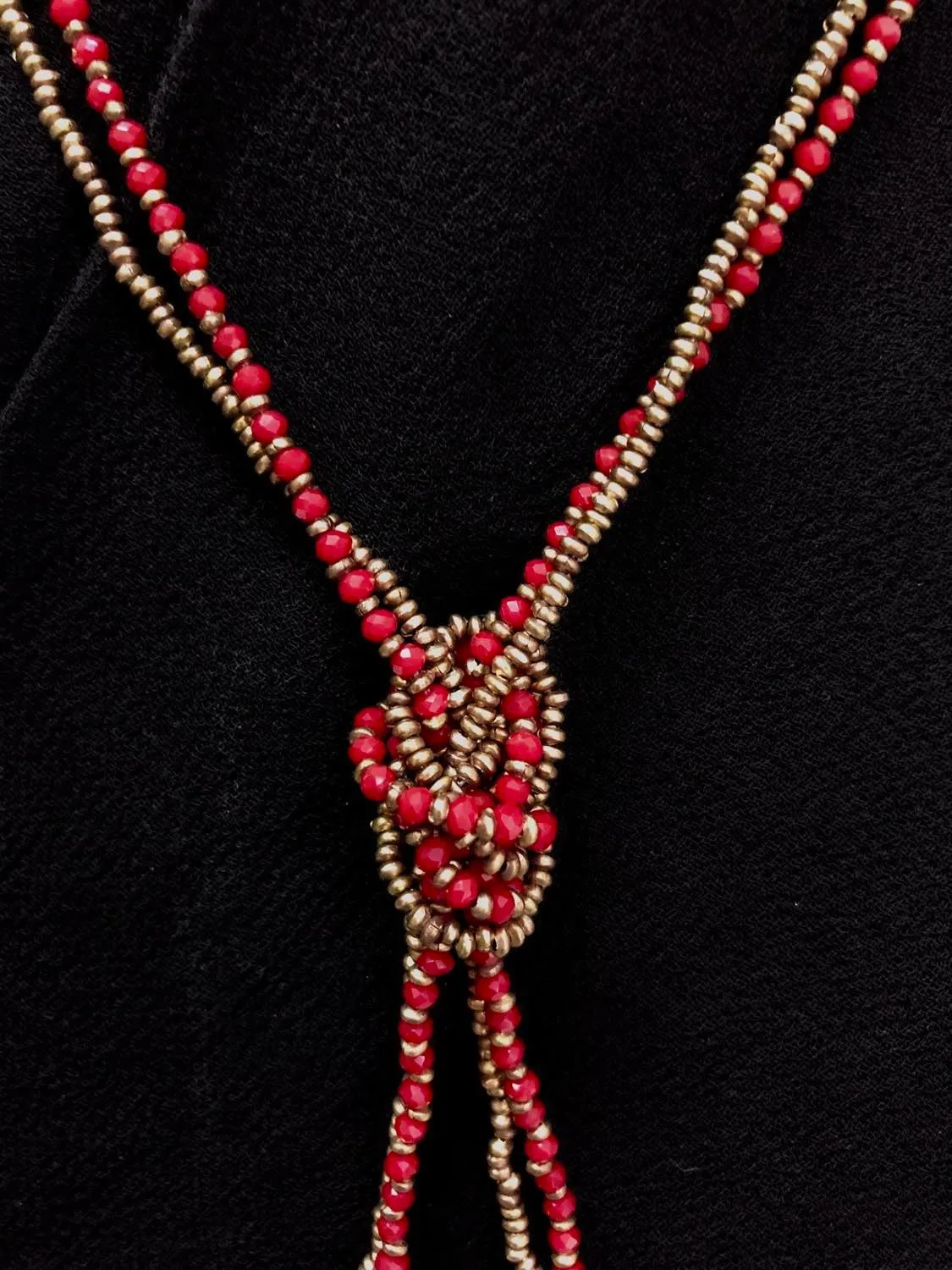 Double Strand Stone Necklace