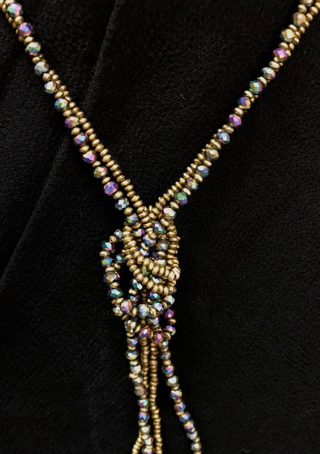 Double Strand Stone Necklace
