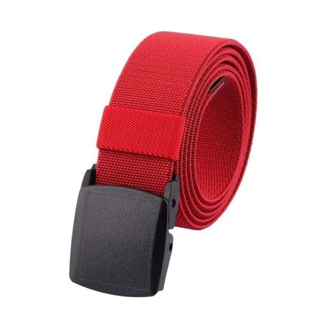 Elastic Belt for Men 31" Long 1.5" Wide (RED)