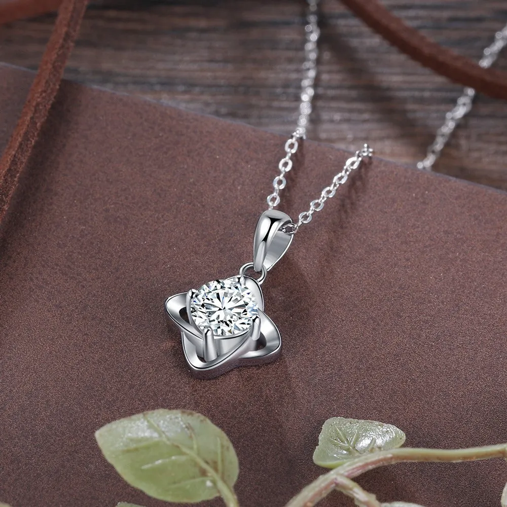 Elegant Moissanite Pendant Necklace