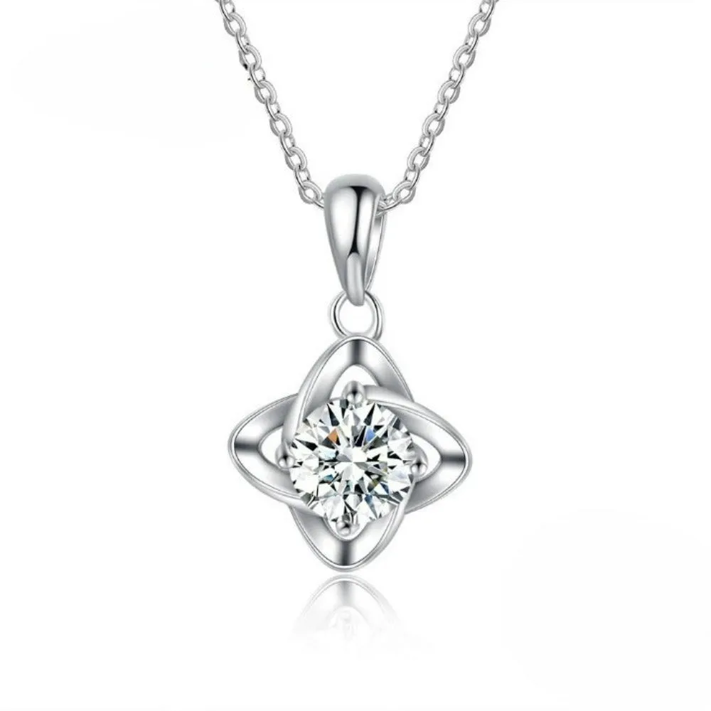 Elegant Moissanite Pendant Necklace