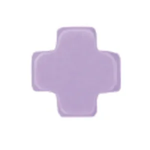 enewton 5.5" egirl Signature Cross Small Gold Pattern 2mm Bead Bracelet Purple