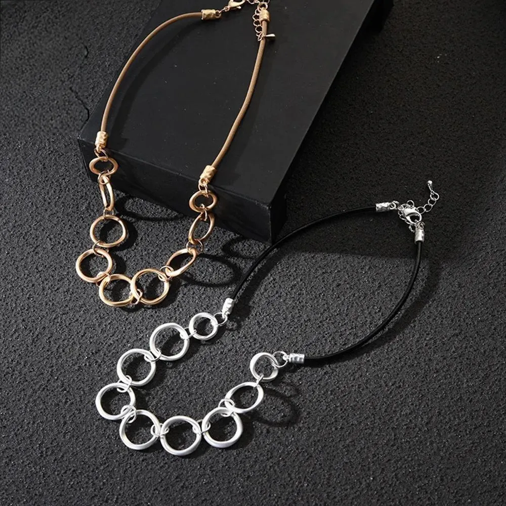 Fashion Exaggerated Charms Neck Chokers Metal Necklace Luxury Jewelry for Women