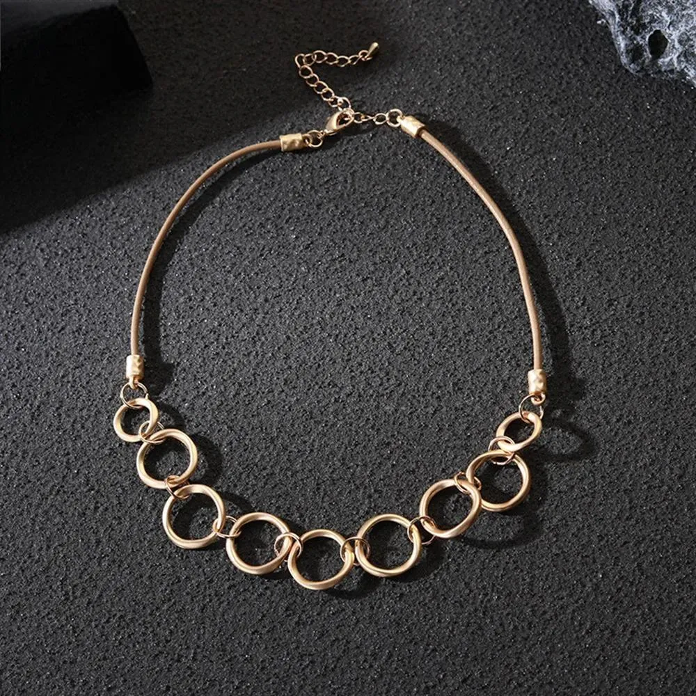 Fashion Exaggerated Charms Neck Chokers Metal Necklace Luxury Jewelry for Women