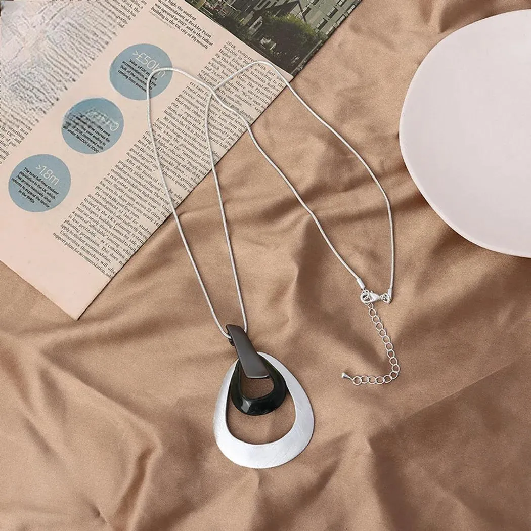 Fashion Geometric Necklace Neck Chokers with Suspension Pendants