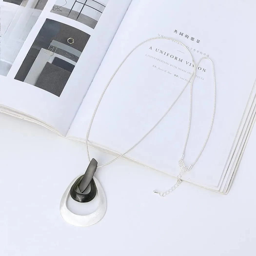 Fashion Geometric Necklace Neck Chokers with Suspension Pendants